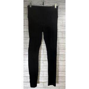 Lysse Women's Leggings‎ Raised Seams Sz Med Pull On Stretch Ankle Black